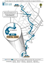 Su recorrido se extiende en el sector de El  Porvenir II