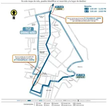 Así mismo, el servicio TC2 DIVINO  NIÑO  se suspende temporalmente, pero  la ruta ZP  T109 ACAPULCO CORPAS brindará cobertura a los  barrios  Acapulco, Divino Niño Y Monterrey  conectándolos con el sector de Corpas en Su