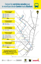 TransMilenio tiene para los usuarios un portafolio de rutas que le permite a los usuarios movilizarse entre los sectores del Centro y Bachué