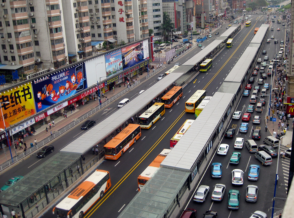 Sistema BRT de la ciudad de Guangzhou (China) basado en el Sistema ...