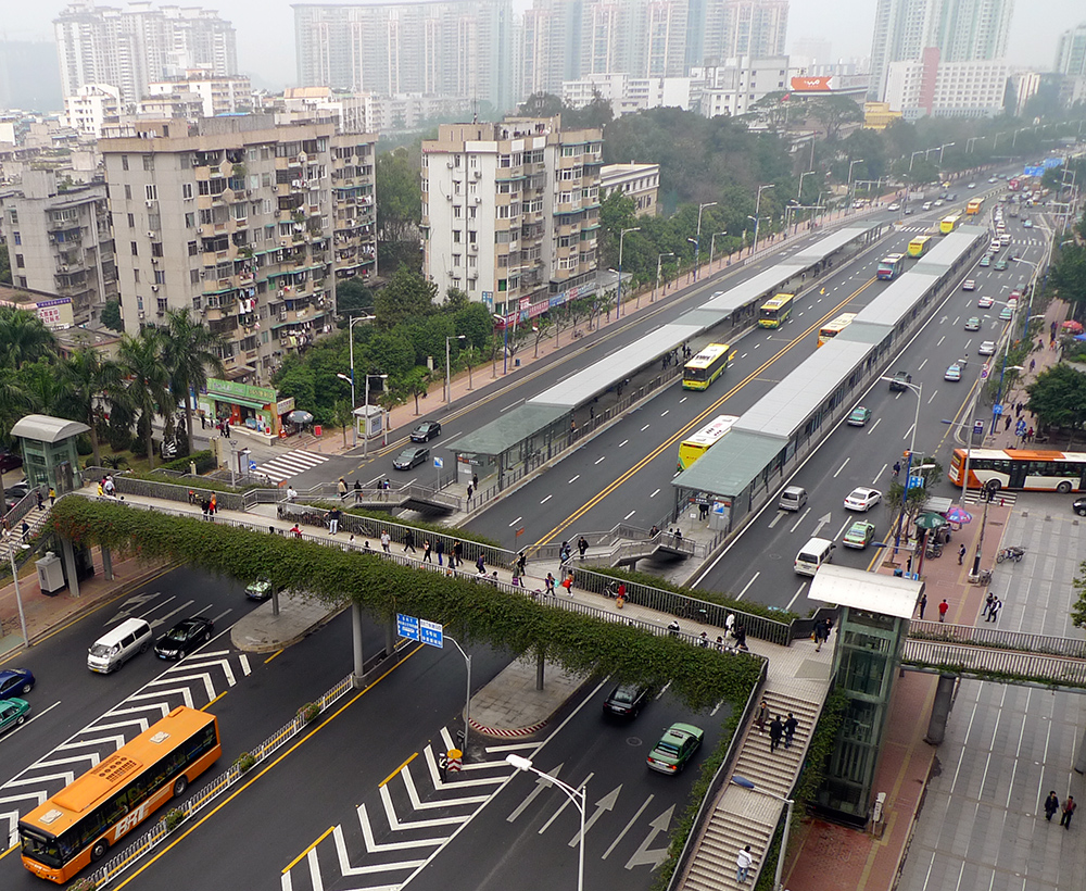 Sistema BRT de la ciudad de Guangzhou (China) basado en el Sistema ...